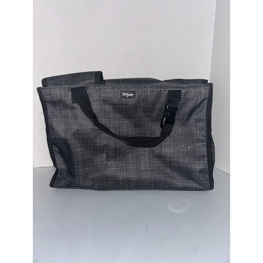 THIRTY ONE Pack n Pull Caddy, BLACK Cross Pop Bag CAR Organizer Tote